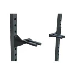 Barres à dips pour cage à squat et plateforme de musculation - Option amovible avec poignées double