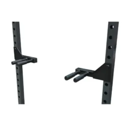 Barres à dips pour cage à squat et plateforme de musculation - Option amovible avec poignées double