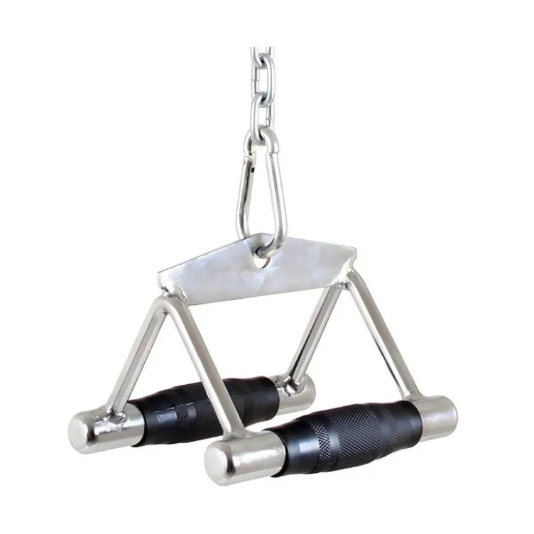 Barre serrée de rowing Titanium Strength en acier avec caoutchouc texturé pour le renforcement du haut du corps