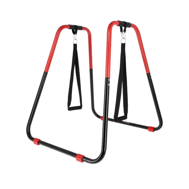 Barres parallèles avec sangles et poignée pour trainings de sport - 94 cm de hauteur