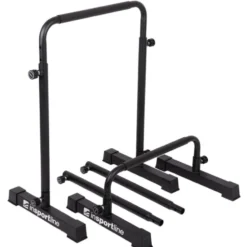 Barres parallèles en acier avec hauteur réglable pour exercices de musculation - Capacité de charge 200 kg