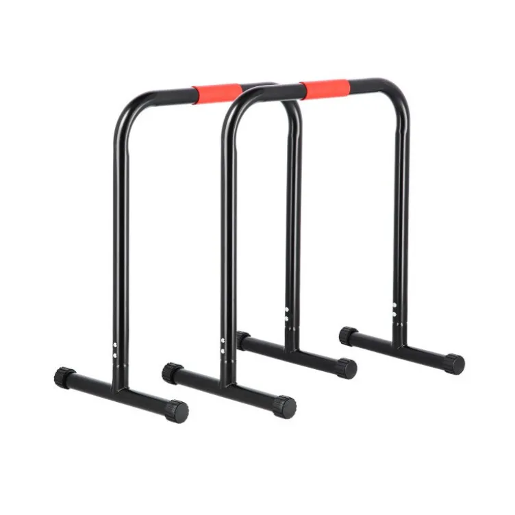Barres parallèles en acier robuste pour dips et renforcement musculaire - 74 cm de hauteur