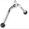 Barre à triceps 35 cm en forme de V avec embouts caoutchouc