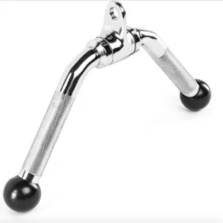 Barre à triceps 35 cm en forme de V avec embouts caoutchouc