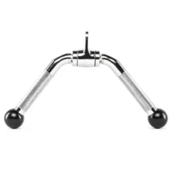 Barre à triceps 35 cm en forme de V avec embouts caoutchouc