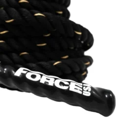 Battle rope de cross-training 15 M en Térylène avec finitions en caoutchouc - Diamètre 33 mm