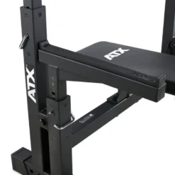 Bench Press professionnel plat avec repose-barres et sécurités réglables capacité 500 kg