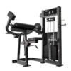 Biceps curl machine à charge guidée avec siège réglable et support spacieux et confortable - ELRX-S10 Titanium Strength