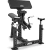 Biceps curl machine professionnelle ATX - Pupitre à biceps à mouvement guidé avec charge libre jusqu'à 150 kg