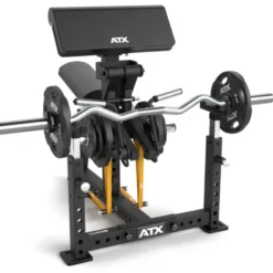 Biceps curl machine professionnelle ATX - Pupitre à biceps à mouvement guidé avec charge libre jusqu'à 150 kg