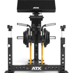 Biceps curl machine professionnelle ATX - Pupitre à biceps à mouvement guidé avec charge libre jusqu'à 150 kg