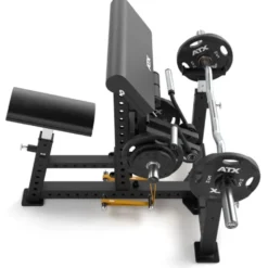 Biceps curl machine professionnelle ATX - Pupitre à biceps à mouvement guidé avec charge libre jusqu'à 150 kg