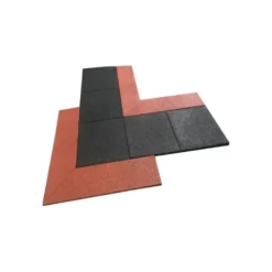 Bordures de finition souples en caoutchouc pour surface sportive avec dalles de sol