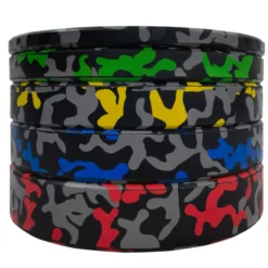 Bumper plate haut de gamme 50 mm ATX avec design camouflage de 5 à 25 kg - Code couleur international