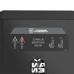 Cable Seated Row machine à charge guidée 125 kg pour exercices de rowing pour le dos Titanium Strength Black Series RX BSRX-S25