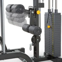Cadre guidé avec poulie haute et basse charge automatique - Smith machine avec colonne de poids
