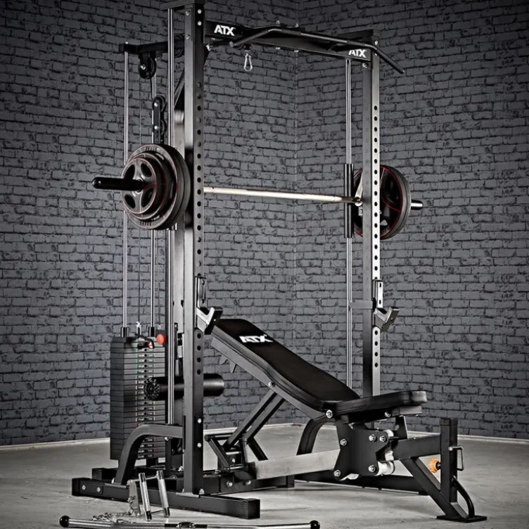 Cadre guidé avec poulie haute et basse charge automatique - Smith machine avec colonne de poids