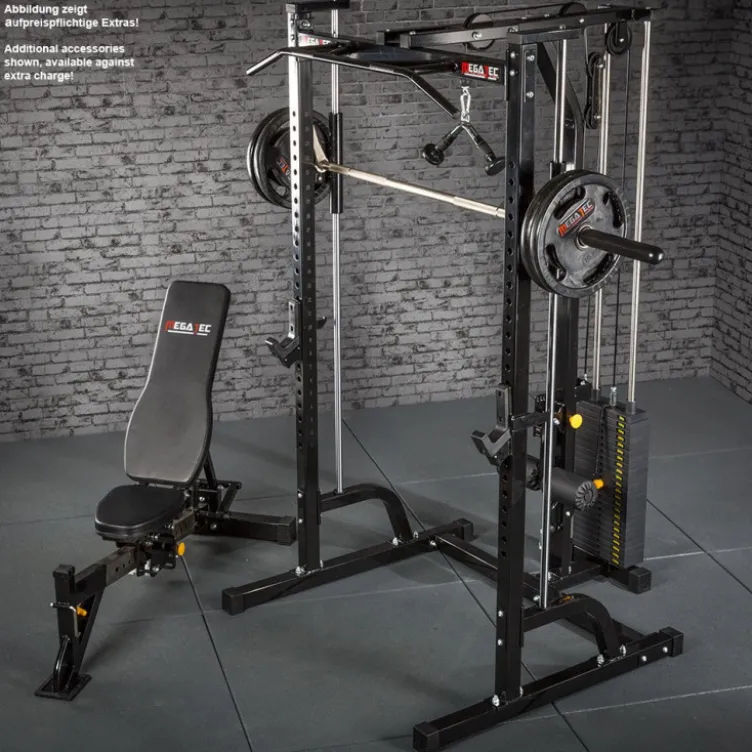 Cadre guidé avec poulie haute et basse charge automatique - Smith machine avec colonne de poids