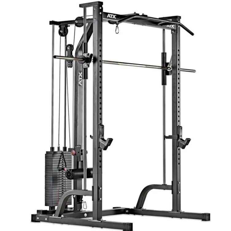 Cadre guidé avec poulie haute et basse charge automatique - Smith machine avec colonne de poids