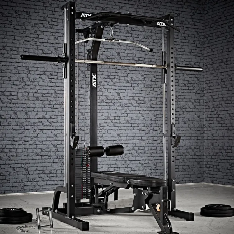Cadre guidé avec poulie haute et basse charge automatique - Smith machine avec colonne de poids
