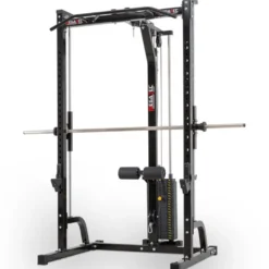 Cadre guidé avec poulie haute et basse charge automatique - Smith machine avec colonne de poids