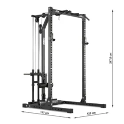 Cage de musculation ATX avec poste à poulie à charges libres et poignées de traction - Série 600