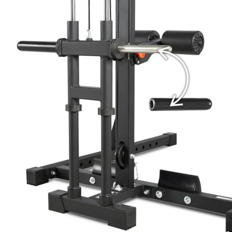 Cage de musculation ATX avec poste à poulie à charges libres et poignées de traction - Série 600