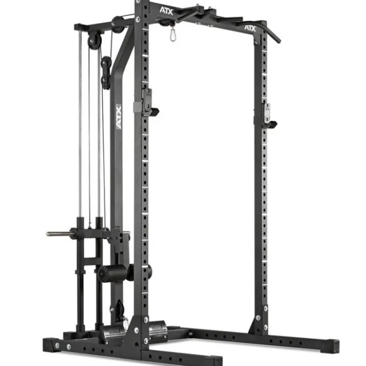 Cage de musculation ATX avec poste à poulie à charges libres et poignées de traction - Série 600