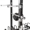 Cage de musculation avec poulie haute et basse à charges libres et supports de rangement pour Home-Gym