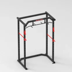 Cage à squat avec poste à traction support de sécurité et repose barres