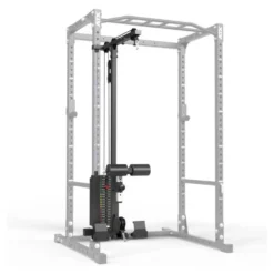 Cage à squat avec station de tirage à charge guidée 100 kg de marque ATX série 500 - Modèle compact