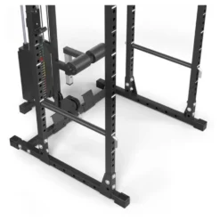 Cage à squat avec station de tirage à charge guidée 100 kg de marque ATX série 500 - Modèle compact