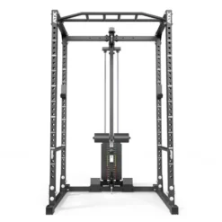 Cage à squat avec station de tirage à charge guidée 100 kg de marque ATX série 500 - Modèle compact