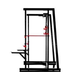 Cage à squat polyvalente de musculation avec barre de traction multigrip - Capacité 800 kg