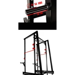 Cage à squat polyvalente de musculation avec barre de traction multigrip - Capacité 800 kg