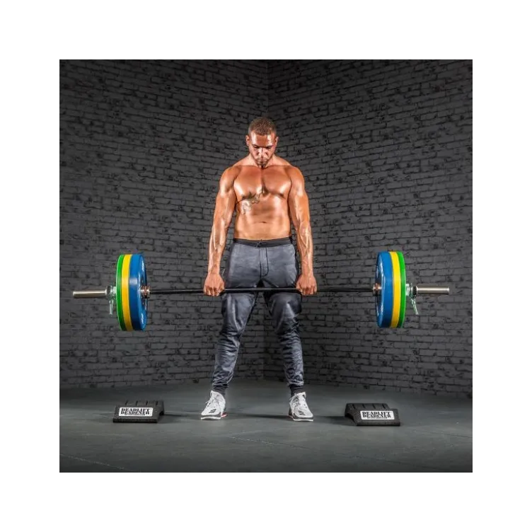 Cales de Deadlift en caoutchouc capacité 500 kg pour les entraînements de soulevé de terre Strongman et de musculation