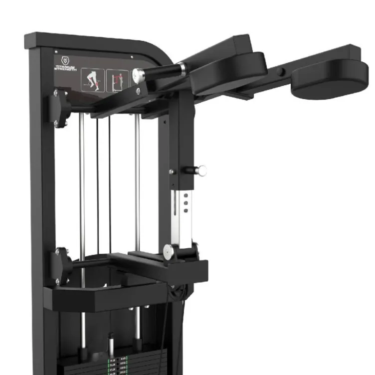 Calf raise machine Titanium à charge guidée avec plateforme à deux hauteurs et réglages divers - Appareil PRO Élite EL-S14