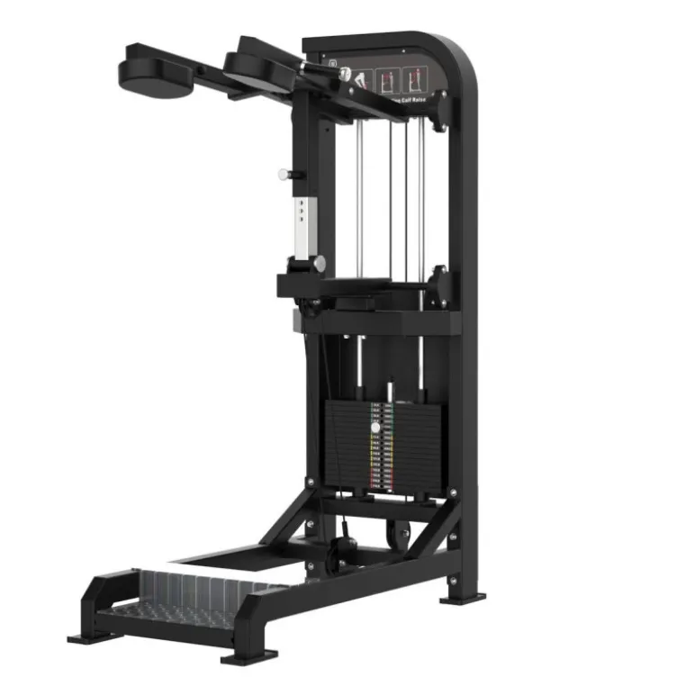 Calf raise machine Titanium à charge guidée avec plateforme à deux hauteurs et réglages divers - Appareil PRO Élite EL-S14