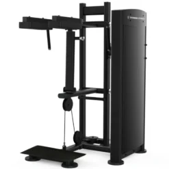 Calf raise machine Titanium Strength à charge guidée avec réglages et grande plateforme antidérapante - Black séries BS-S14