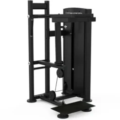 Calf raise machine Titanium Strength à charge guidée avec réglages et grande plateforme antidérapante - Black séries BS-S14