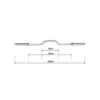 Camber bar olympique pour développé couché et squat de 220 cm capacité 300 kg