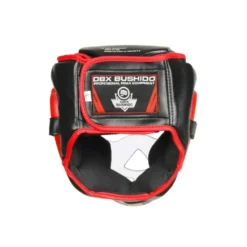 Casque de boxe en cuir synthétique rembourré en mousse - Sangle adaptable