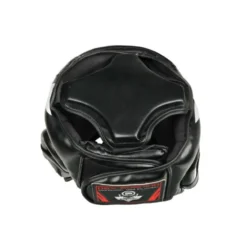 Casque de boxe en cuir synthétique rembourré en mousse - Sangle adaptable