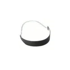 Ceinture de lest en cuir pour dips et tractions avec chaîne en métal