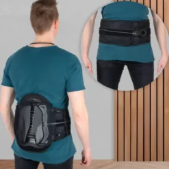Ceinture de soutien lombaire avec mécanisme de serrage pour une pression uniforme au niveau de la colonne vertébrale