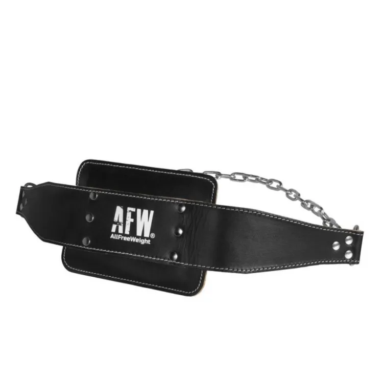 Ceinture en cuir haute qualité pour dips et traction en home gym ou salle de musculation