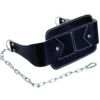 Ceinture lest dips et tractions en cuir 100 cm avec chaîne