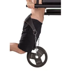 Ceinture lest dips et tractions en cuir 100 cm avec chaîne