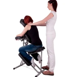Chaise pliable pour le massage des muscles à capacité de charge 150 kg - rembourrage épais et confortable avec hauteur ajustable