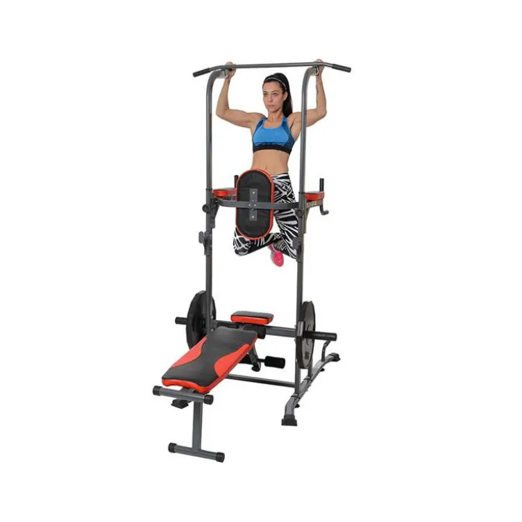 Chaise romaine multifonction pliable traction dips et dévéloppé couché home gym
